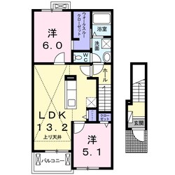 ビオーラ喜沢Ⅳの物件間取画像